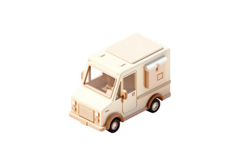 Delivery truck isometric illustration isolated on transparent background