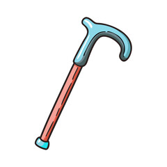 walking stick icon, walking stick vector illustration-simple illustration of walking stick, perfect for walking stick logos and icons
