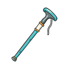 walking stick hiking icon, walking stick hiking vector illustration-simple illustration of walking stick hiking, perfect for walking stick hiking logos and icons