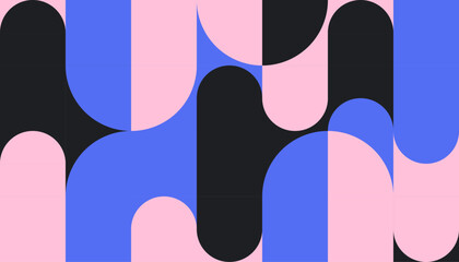 Pattern blue black pink, Abstract pattern