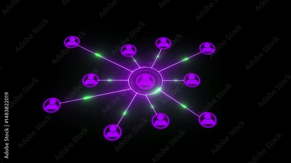 Poster digitally video user security modern technology concept with user icon modern information technologi
