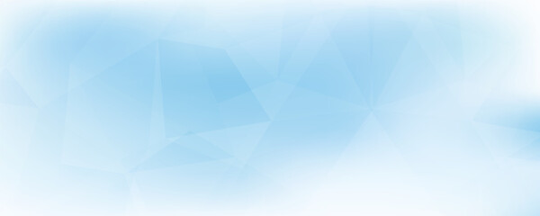 Abstract light blue and gray vertical background textured by chaotic triangles. Geometrical vector pattern. CMYK color mode