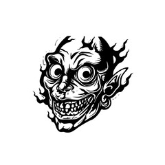 tribal skull tattoo