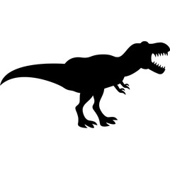 silhouette of a dinosaur