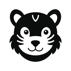 cute animal head vector