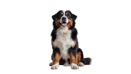 Dog Portrait Of Black Bernese Mountain Dog
