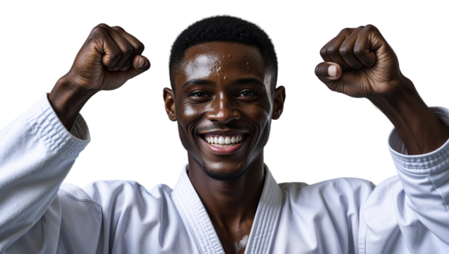 Martial Arts Uniform Worn By Beaming Black