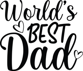 World's Best Dad Svg, Father's Day Svg