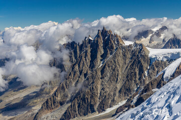 Aiguille Midi Peak Above The