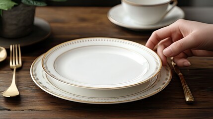 Blank Notebook with Laptop Beside on Wooden Table for Work, Office, or Digital Learning Concept