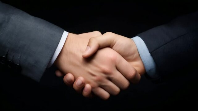 Close-up of two hands shaking.