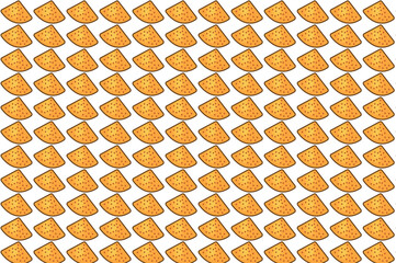 Tortilla chips, mexican food, latin food, clipart, illustration, for designers, pattern
