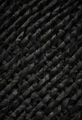 Fototapeta premium Intricate carbon fiber weave, dark abstract backdrop , pattern, realistic carbon, abstract carbon