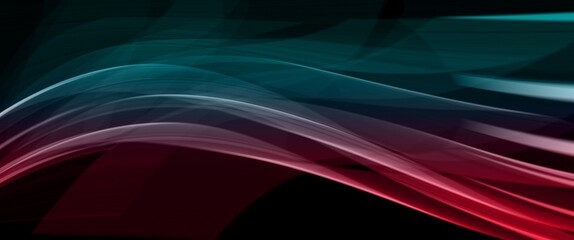 abstract pink and green wave with motion blur