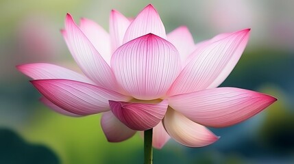 Fototapeta premium Pink Lotus Flower Blossom Close Up Macro Photography