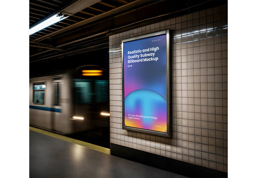 Subway Billboard Mockup 86