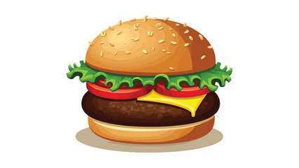 Delicious Burger vector file for restaurant 