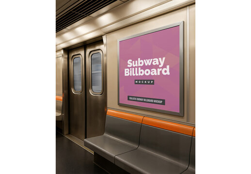 Subway Billboard Mockup 84