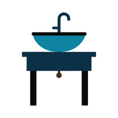 sink console vector art on white background