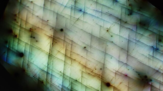 Iridescent Labradorite, Detailed Close Up Texture with Blue Green Sheen