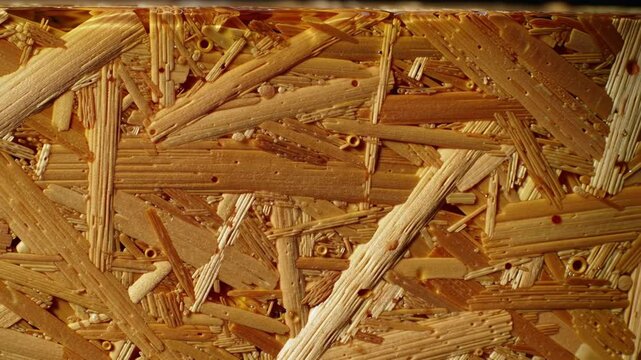 Oriented Strand Board Texture Close Up For Carpentry Projects