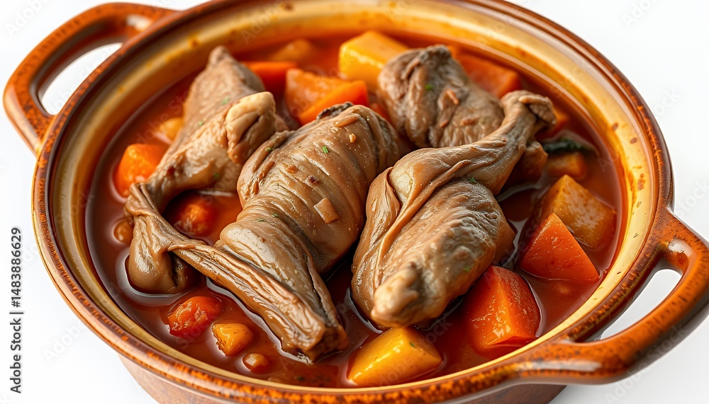 Poster iskembe corbasi authentic turkish tripe soup 3d render on white background featuring rich broth and 