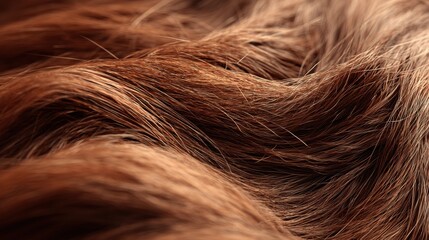 Fototapeta premium Closeup of smooth flowing brown hair texture 