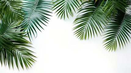 palm tree isolated on white background