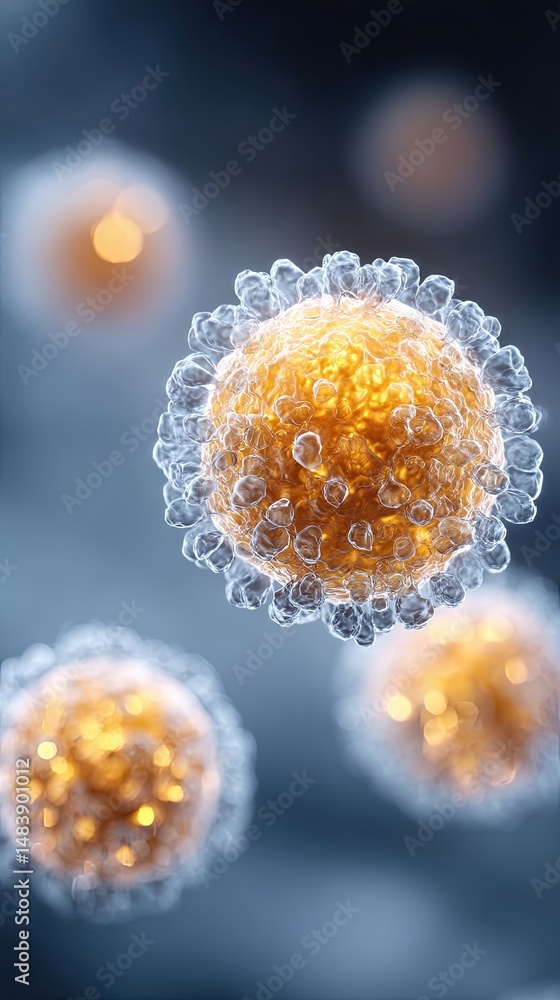 Poster Representation of Subatomic Particles and Viruses in a Molecular Structure Visualization