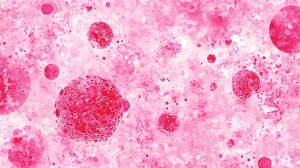 Abstract Pink Bubble Universe Cosmic Space Background