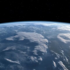 Fototapeta premium Stunning Earth From Space, Blue Planet, Clouds, Atmosphere, Space View