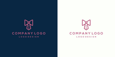 Minimalist Bow Tie Logo for Formal Wear Brand