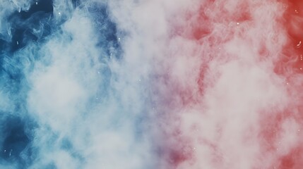 Obraz premium Abstract Blue and Red Smoke Clouds Background