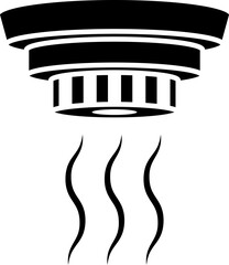 Smoke Detector, Fire Alarm Icon Symbol
