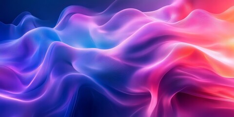 Obraz premium Liquid Color design background, Gradient colorful abstract background in the shape of the flower, luxury abstract for a mobile screen concept, wallpaper. Generative AI