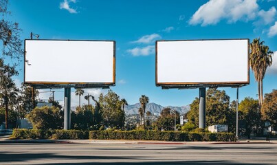 Big billboard double. Two billboards side by side