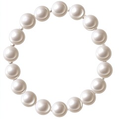 Obraz premium Pearl Circle Necklace