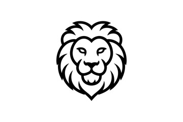 Lion head logo design animal king wild predator art