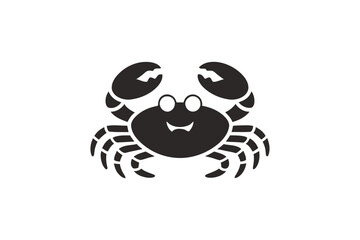 Cute crab vector drawing sea animal ocean creature