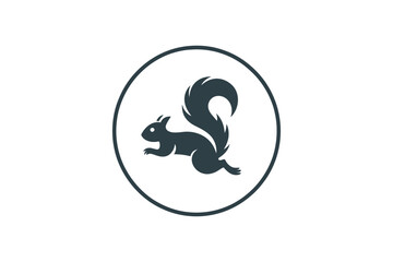 Squirrel logo design animal mascot vector graphic art