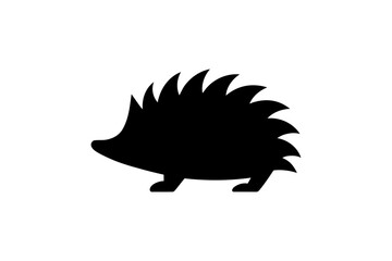 Silhouette hedgehog vector image animal wildlife art