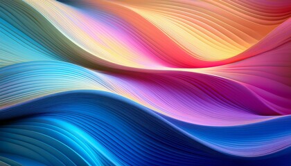 Fototapeta premium abstract gradient waves background