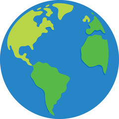 earth globe vector illustration