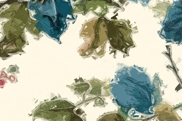 Various oil paintings, flowers, swallows, swans, landscapes, roses, peonies, flowers, birds, horses, galloping tigers, tropical leaves