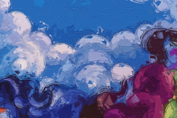 Various oil paintings, flowers, swallows, swans, landscapes, roses, peonies, flowers, birds, horses, galloping tigers, tropical leaves