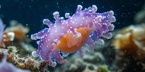 Naklejka premium Mauve jellyfish