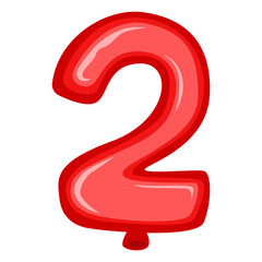 Red Balloon Number 2 Illustration