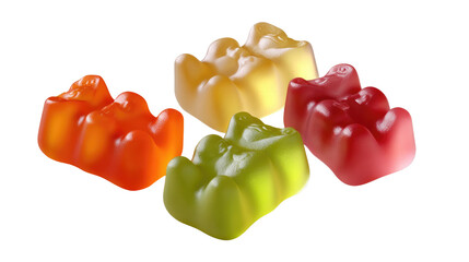 Gummy Bears of Color: These colorful gummy bears tempt your taste buds, offering a chewy and vibrant treat. Each candy bear bursts with flavors and beckons for a bite!
