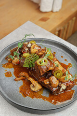 Slow Cooked Entrée with Gourmet Presentation