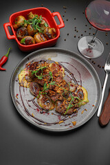 Braised Beef with Sauce and Red Wine Pairing